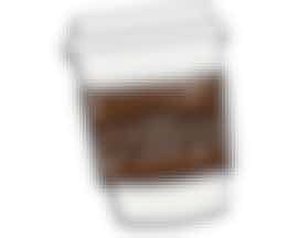 Coffee To-go Brown/White Metal Enamel Pin - Cap Pins