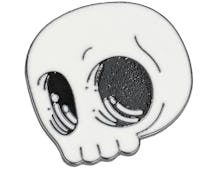 Skull White Metal Enamel Pin - Cap Pins
