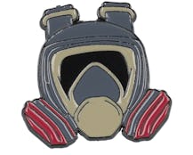 Gas Mask Grey Metal Enamel Pin - Cap Pins