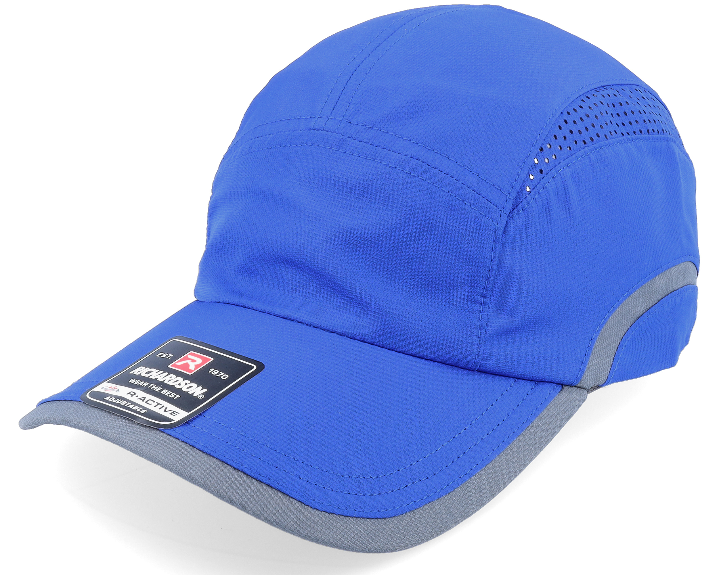 158 Royal/Charcoal 5-Panel - Richardson - casquette | Hatstore.fr