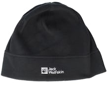 Real Stuff 1 Black Beanie - Jack Wolfskin