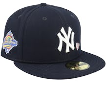 New York Yankees Quick Turn Team Heart 59FIFTY Black Fitted - New Era