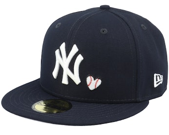 New York Yankees Quick Turn Team Heart 59FIFTY Black Fitted