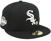 Chicago White Sox Quick Turn Team Heart 59FIFTY Black Fitted - New Era