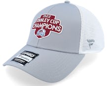 Colorado Avalanche Stanley Cup Champs Locker Room Grey/White Trucker - Fanatics