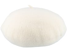 Boiled Wool Off White Beret - Seeberger
