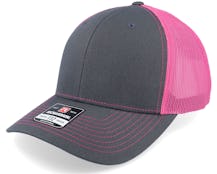 112 Split Charcoal/Neon Pink Trucker - Richardson