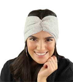 Grey Cord Knitted Headband - Get Fabulous