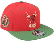 Chicago Bulls Nightmare Red/Green Fitted - Mitchell & Ness