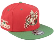Seattle Supersonics Nightmare Red/Green Fitted