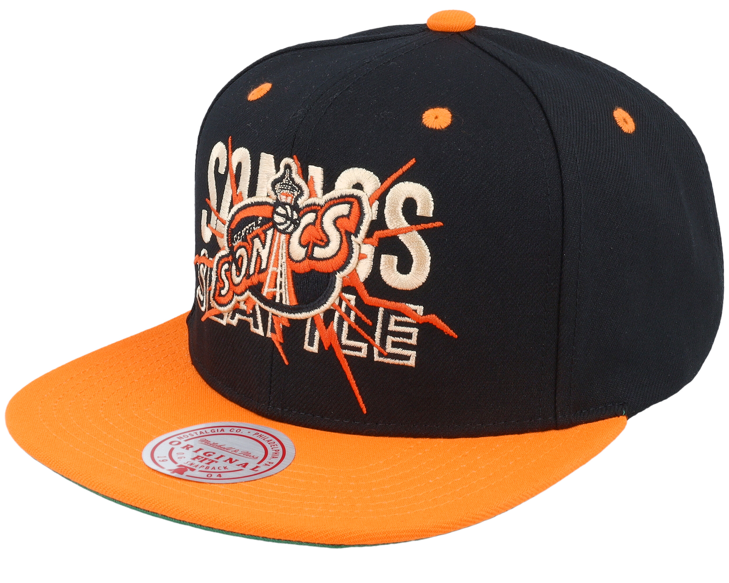 Mitchell & Ness Toronto Raptors Snapback Cap - Schwarz-Orange Basketball