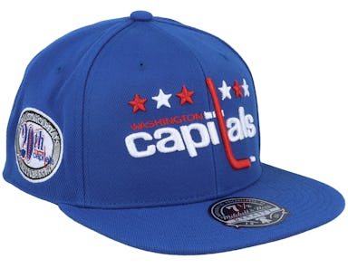 Washington Capitals Vintage Blue Fitted - Mitchell Ness cap Hatstoreworld.com