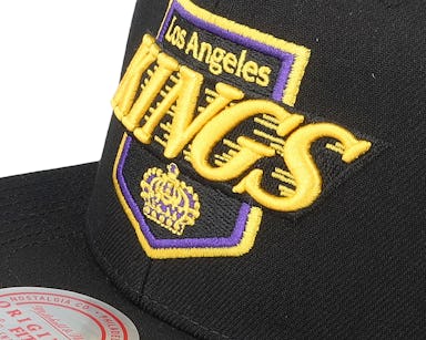 Men's NHL Los Angeles Kings Mitchell & Ness Alternate Flip Snapback Hat -  Black - Sports Closet