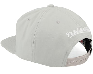 Men's Detroit Red Wings Mitchell & Ness Gray Alternate Flip Snapback Hat