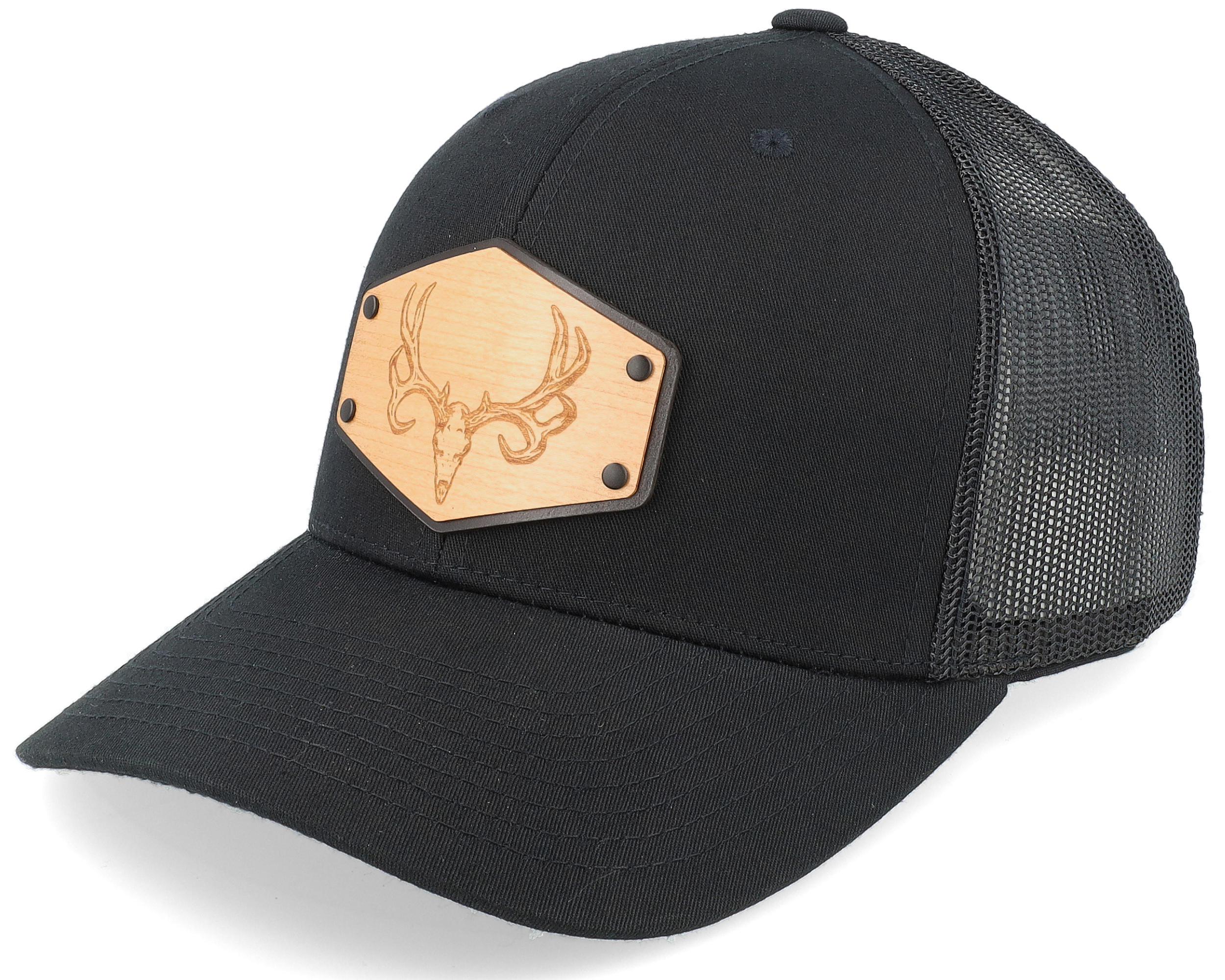 Muley Skull Cherrywood Solidblack/Black Trucker - Union Standard Supply ...