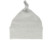 Kids Heather Grey Melange Baby One-knot Beanie