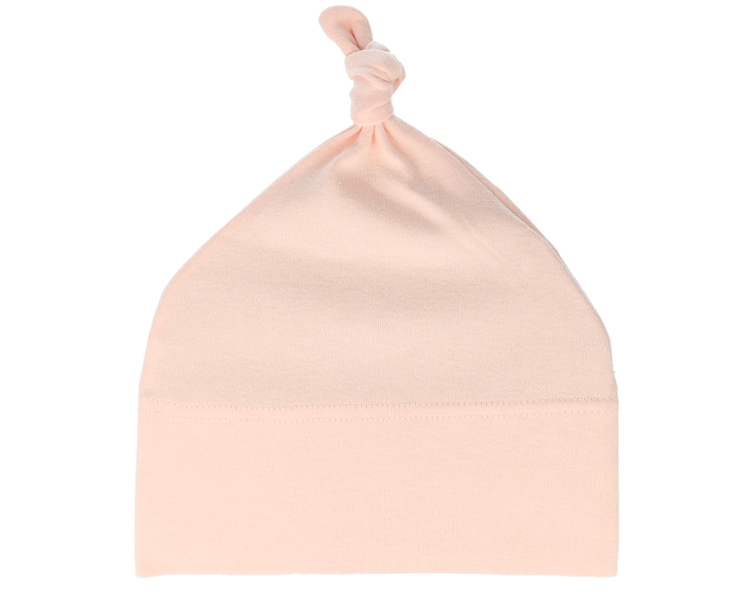 Kids Powder Pink Baby One-knot Beanie