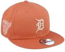 Detroit Tigers Side Patch 9FIFTY Dark Orange Snapback - New Era