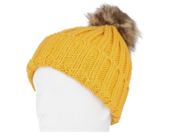 Hatstore Bright Yellow Beanie Kids Gaston Yellow Cuff State Of Wow