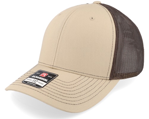 112 Split Khaki/Coffee Trucker