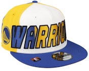 Golden State Warriors 9FIFTY NBA 23 Back Half White/Yellow/Blue Snapback