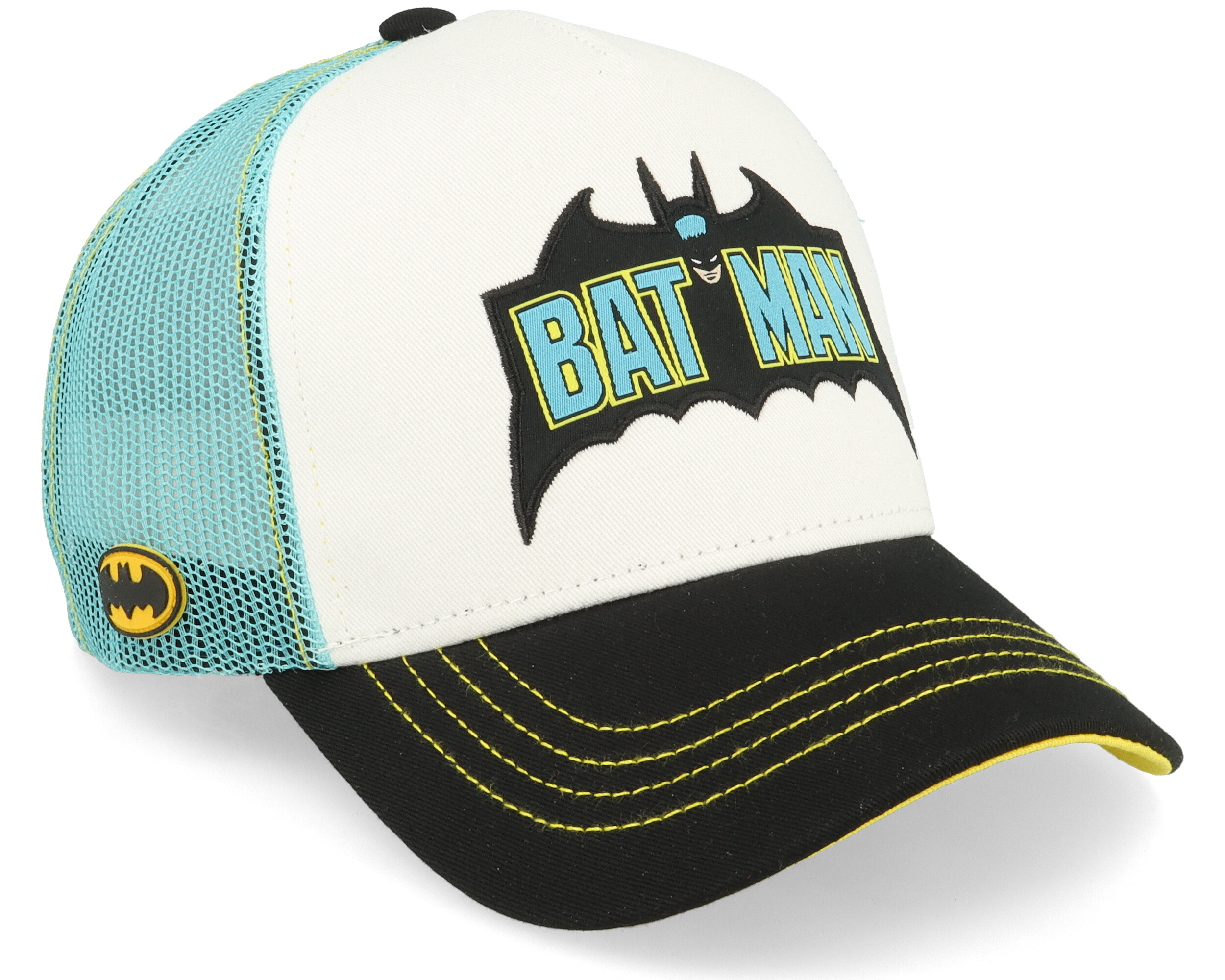 DC Comics Batman White/Black/Turqoise Trucker