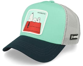 Peanuts Snoopy Turquoise/Blue/Grey Trucker - Capslab