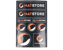 Logo Black Stickers - Hatstore