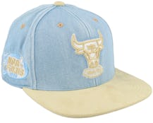 Chicago Bulls Blue Jean Baby Light Blue Fitted - Mitchell & Ness