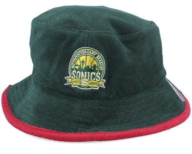 Mitchell & Ness - Green Bucket Hat - B Boy Hat HWC Green Bucket @ Hatstore