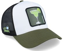 Cocktails Magarita White/Dark Green Trucker - Capslab