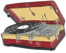 Vinyl Record Player Metal Enamel Pin - Cap Pins