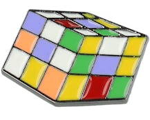 Rubiks Cube Metal Enamel Pin - Cap Pins