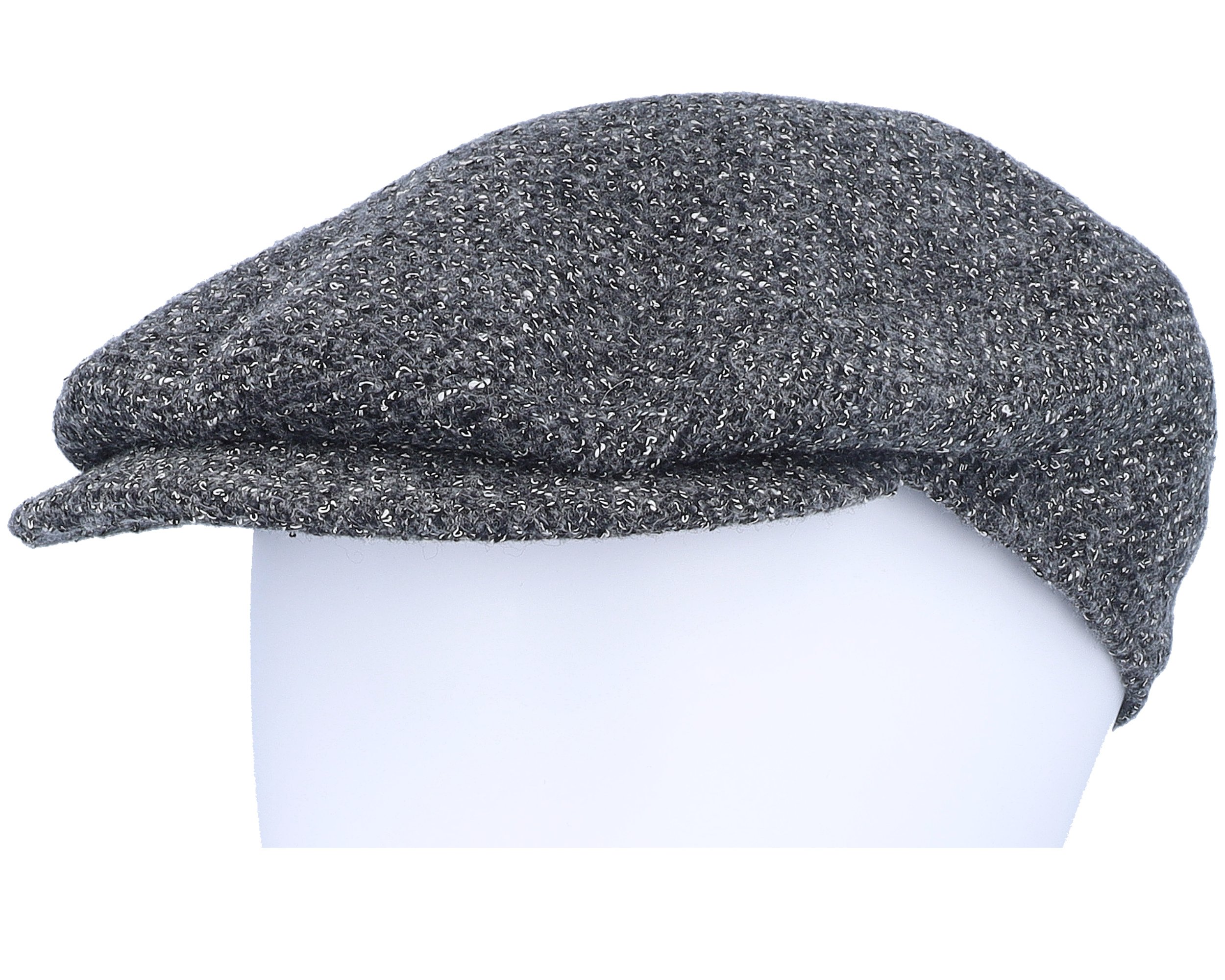 Dark Gray Textured Flat Cap Borsalino cap Hatstorecanada