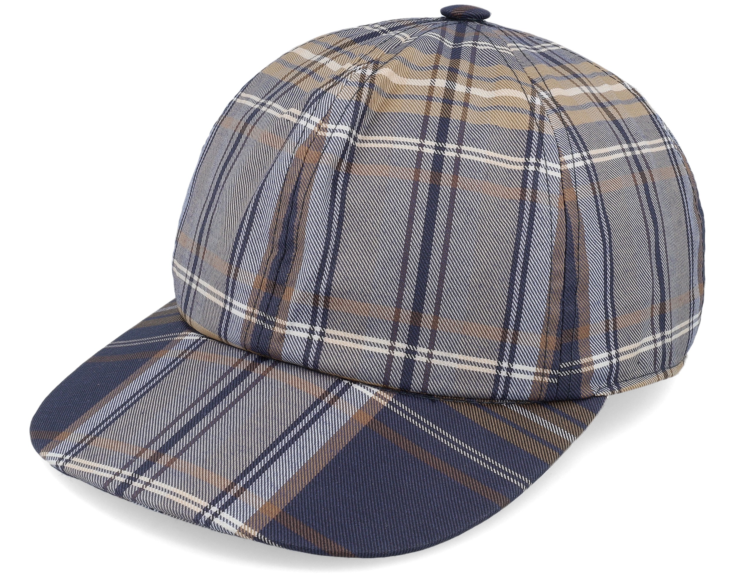 DBL UNI Checkered Blue/Beige Dad Cap - City Sport cap | Hatstoreworld.com