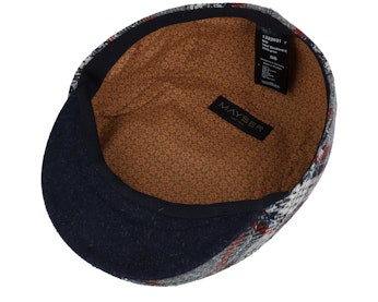 Erik Shetland Kombi Grey Flat Cap - Main Image