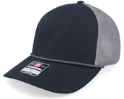 112fpr Split Black/Charcoal/Charcoal Rope Trucker