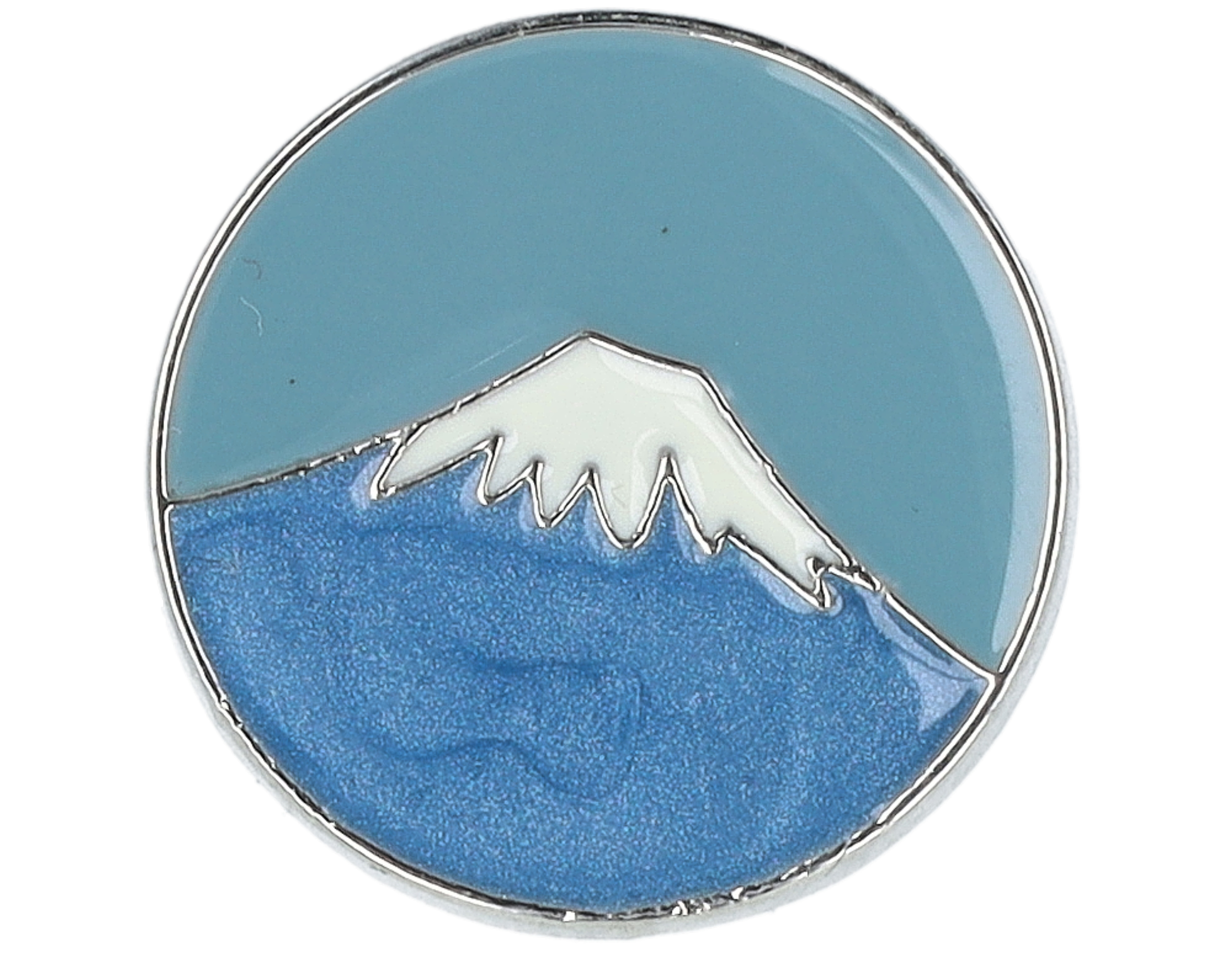 Mountain Explore Blue Metal Enamel Pin - Cap Pins accessory ...