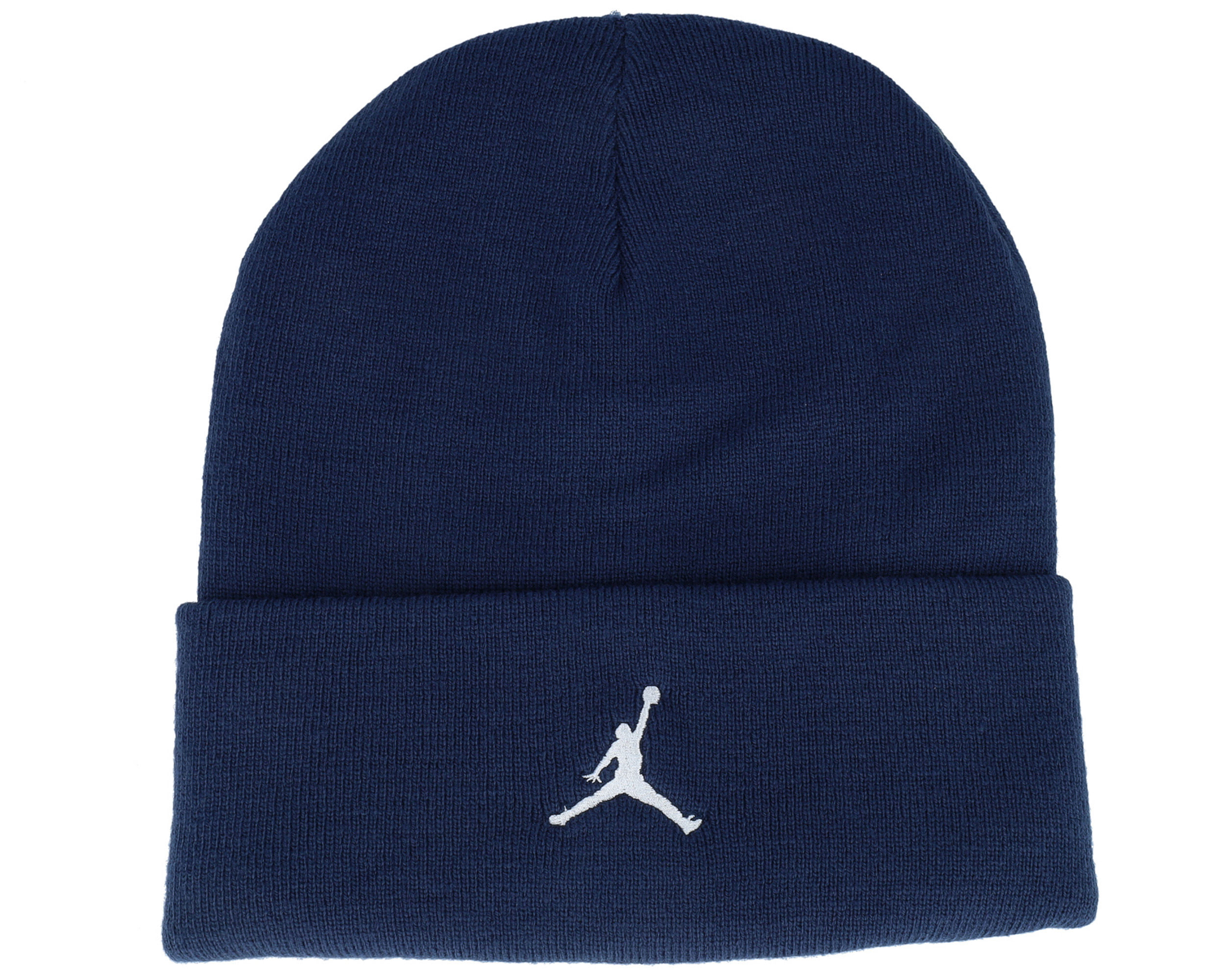 Peak Beanie Satin Lined Essential Midnight Navy/White Cuff