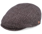 Sidney Plus Amaro Brown Flat Cap