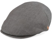 Sidney Linen Brown Gem Flat Cap