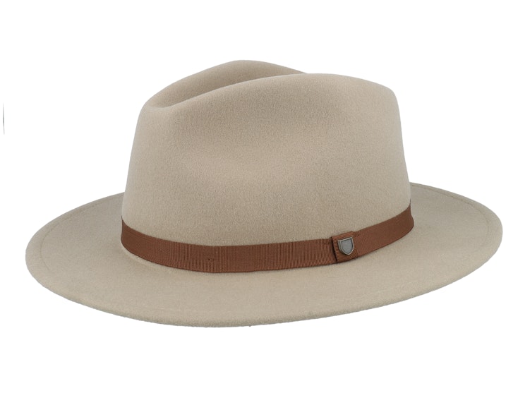 Wesley Packable Golden Brown Fedora