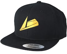 Gold Logo Black Snapback - Sneakers