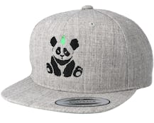 Kids Panda Grey Kids Snapback - Kiddo Cap
