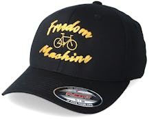 Freedom Machine Black/Gold Flexfit - Bike Souls