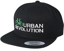 Urban Revolution Green/White Black Snapback - Bike Souls