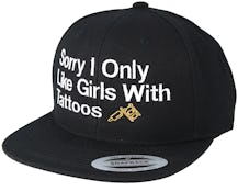 Only Girls With Tattoos Black Snapback - Tattoo Collective