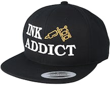 Ink Addict Black Snapback - Tattoo Collective