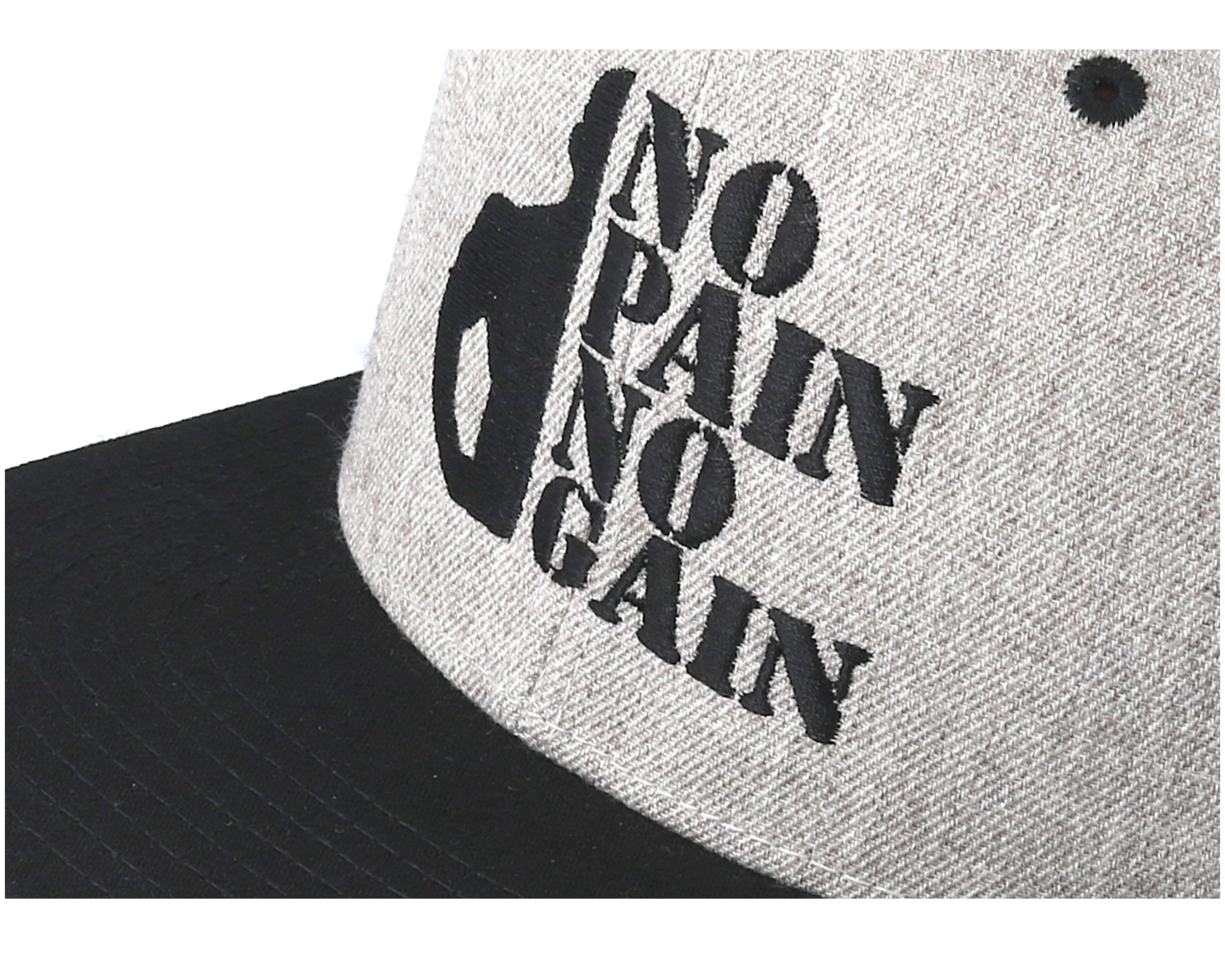 No Pain No Gain Grey/Black Snapback - Berzerk