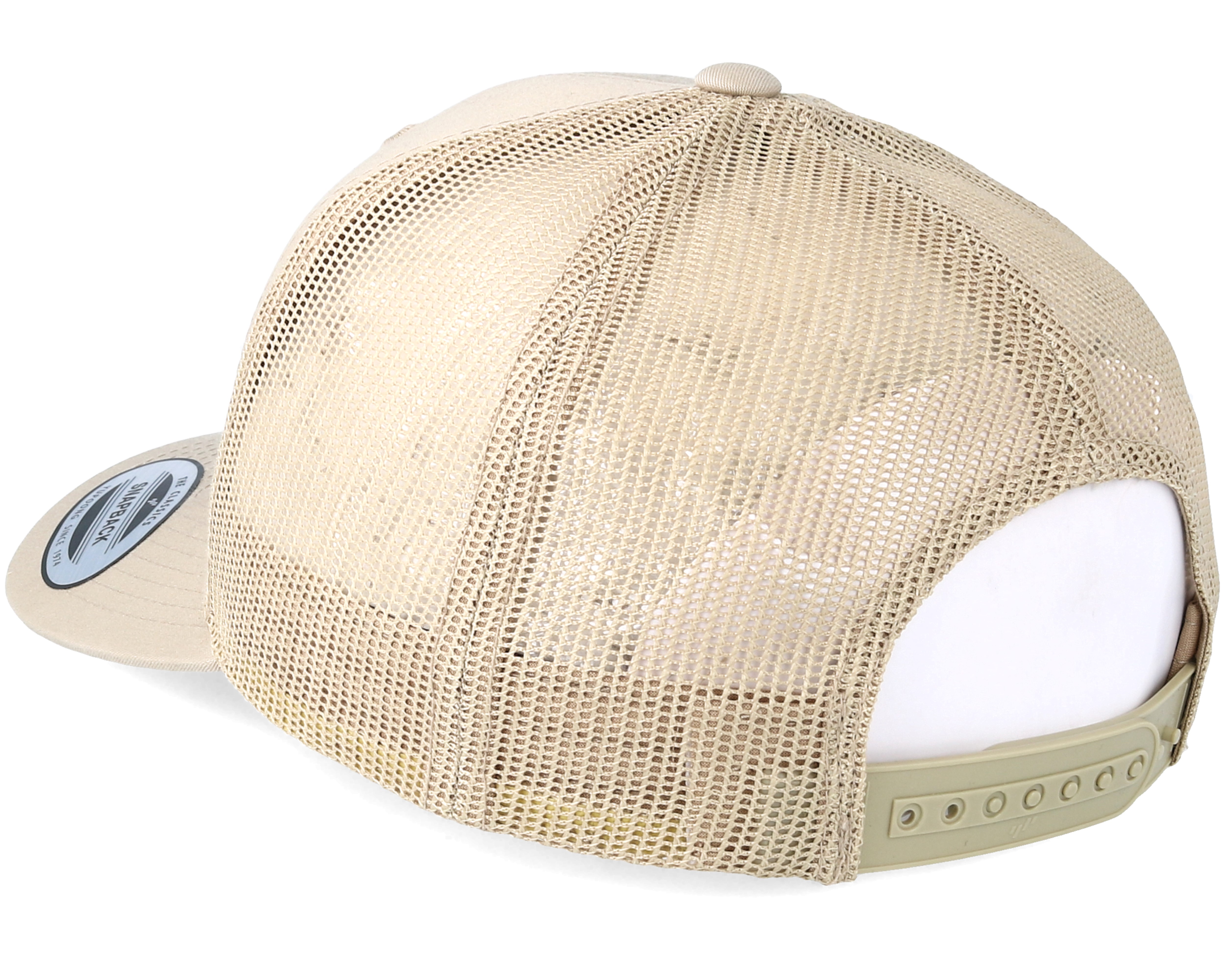 Gone Fishing Logo Khaki Trucker